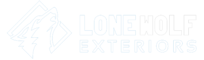 lone wolf exteriors windows siding and doors logo